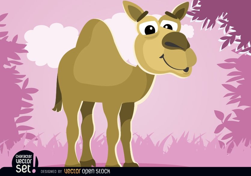 Animal cartoon de camelo