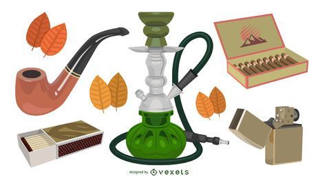 Equipo para fumar de estilo elegante