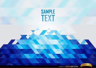 Fondo abstracto azul polígonos