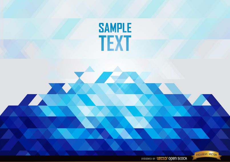 Abstrakter blauer Polygonhintergrund Abstrakter blauer Polygonhintergrund