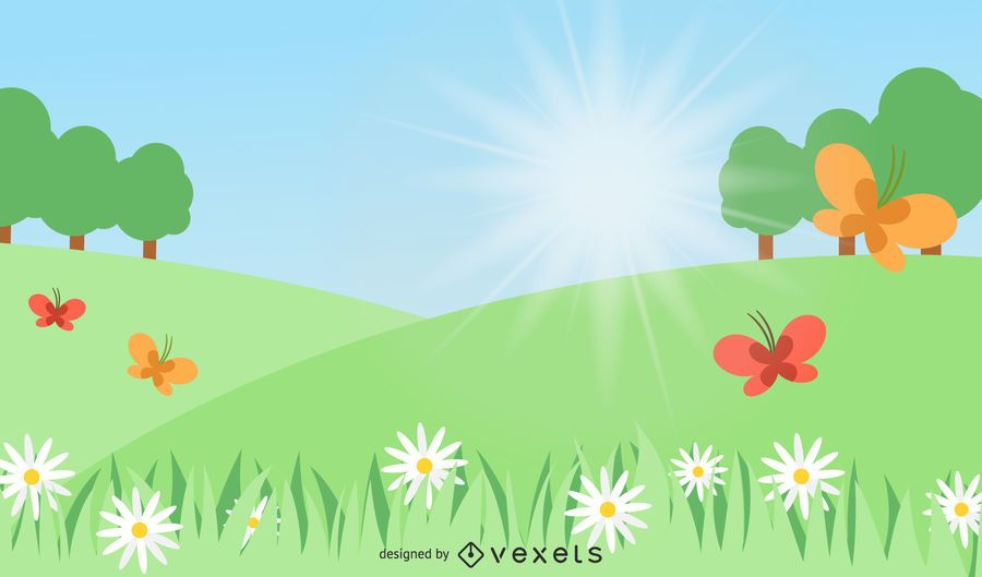 Summer Day Nature Background Summer Day Nature Background