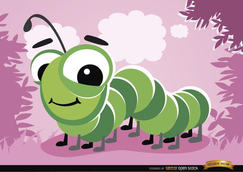 Cartoon Caterpillar bug Cartoon Caterpillar bug