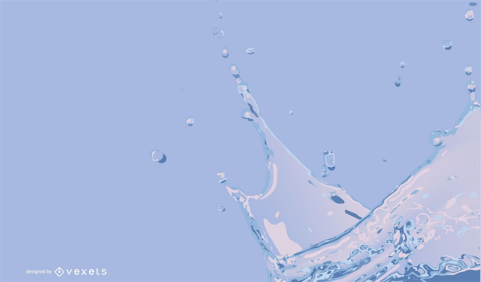 Realistic Water Splash Background