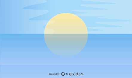 Abstract Summer Sea Beach with Blue Sky Abstract Summer Sea Beach with Blue Sky