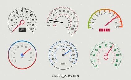 Digital & Analogue Automobile Speedometer Pack