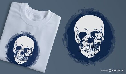 Sketchy 3 Faces Skull camiseta