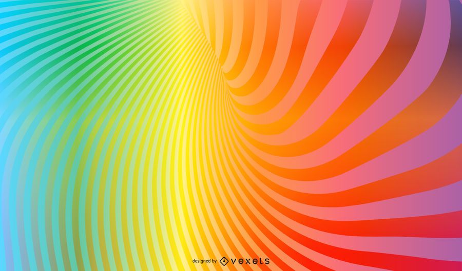 Rainbow Vortex Background With Sparkles - Vector Download