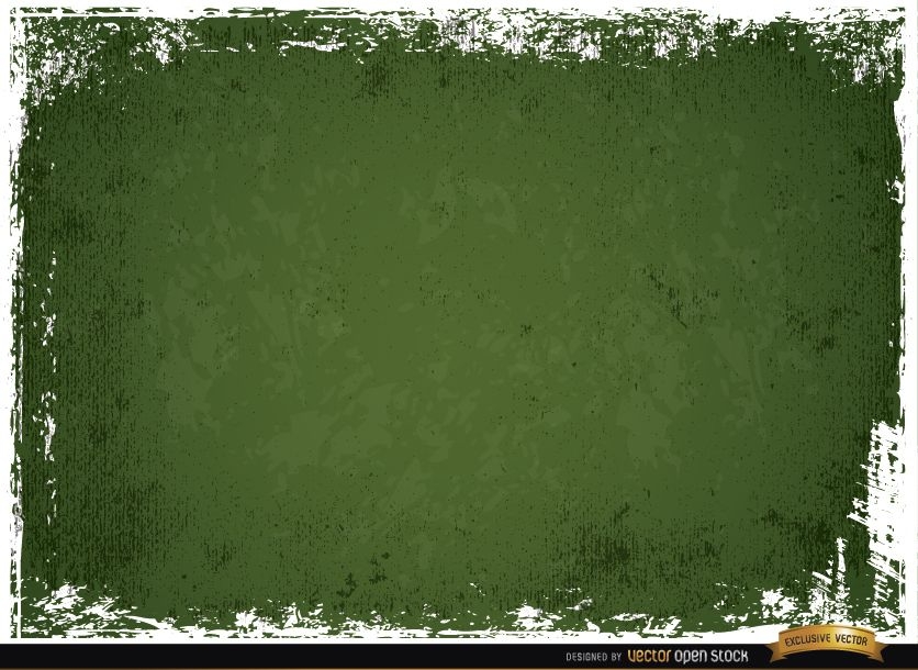Green scratched wall grunge background