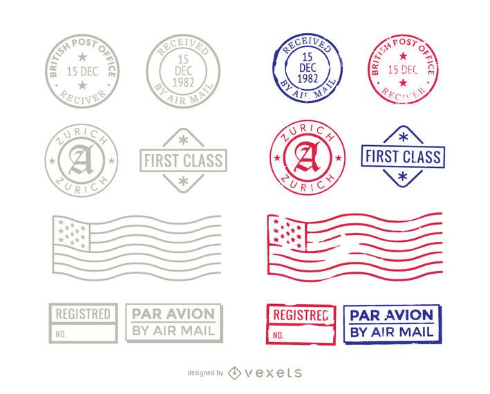 First Class Distressed Stamp Pack First Class Distressed Stamp Pack