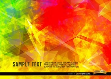 Polygonal flames background