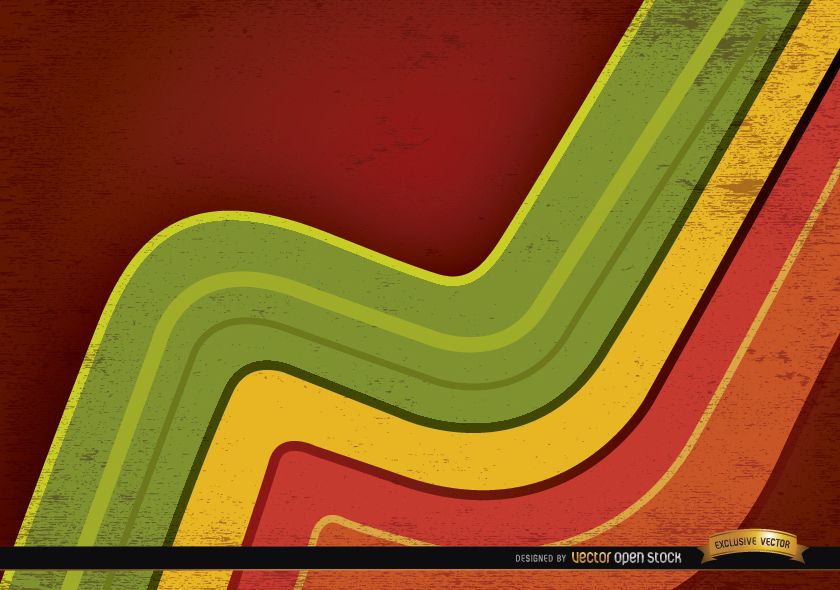 Abstract colored curved lines background