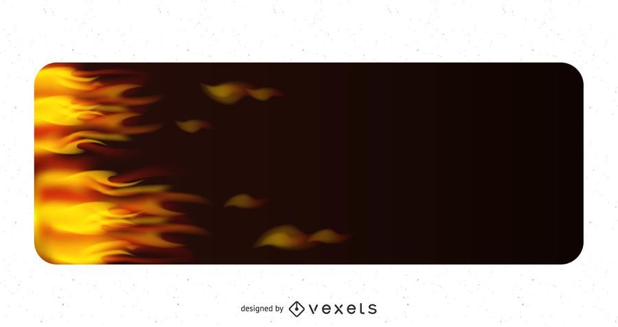 Realistic Fire Flame Banner Realistic Fire Flame Banner