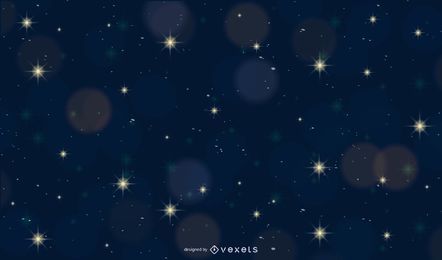 Bokeh brilhante com fundo Starlight Night