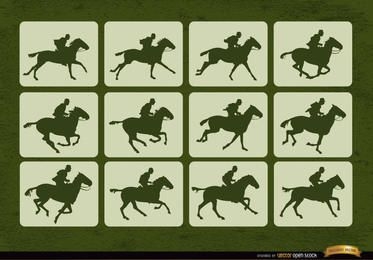 Pferderennen Sport Bewegungsrahmen