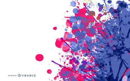 Bunte Splatter-Fleckfarbe mit Halbton