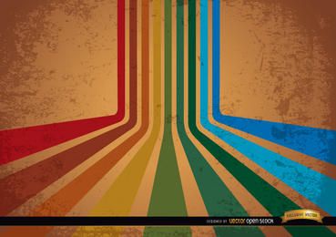 Abstract retro colorful stripes background