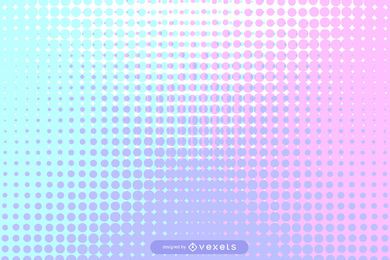 Colorful Halftone Dotted Pixilated Background