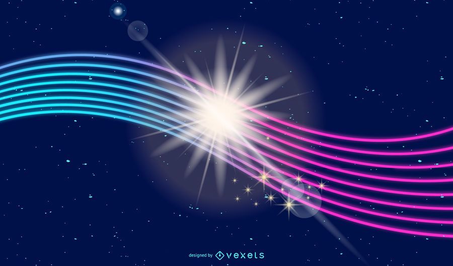 Fondo de líneas de energía brillante resplandor de neón Fondo de líneas de energía brillante resplandor de neón