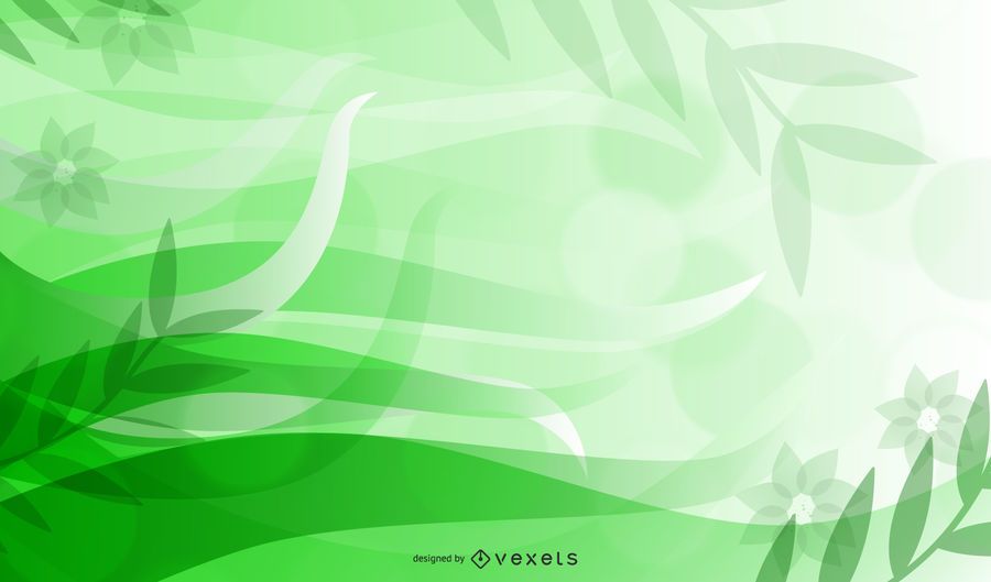 Fluorescent Green Abstract Floral Design Fluorescent Green Abstract Floral Design