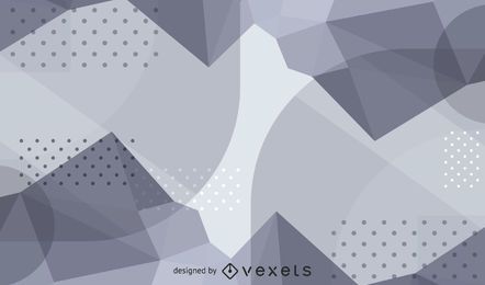 Ondas abstractas y textura punteada fondo plateado