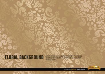 Elegant ornate gold floral background Elegant ornate gold floral background