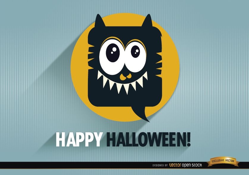 Zarte Monster Halloween Promo Hintergrund