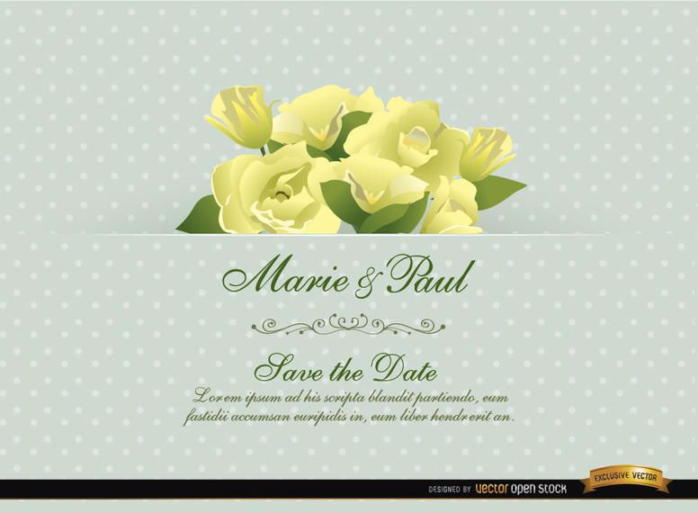 Gardenia Flower Wedding Invitation Card Gardenia Flower Wedding Invitation Card