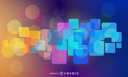 Glossy Abstract Colorful Squares Background
