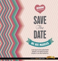 Convite de casamento vintage legal