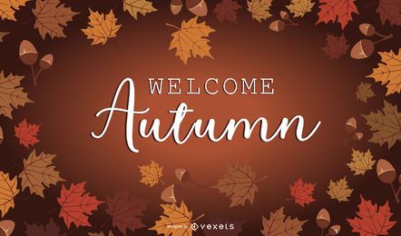 Vintage Abstract Autumn Background Vector Download