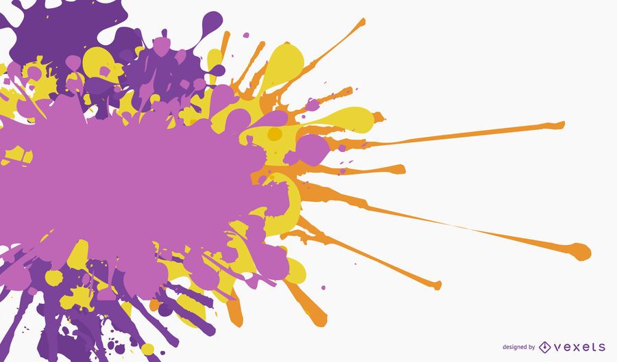 Colorful Painted Splashed Banner Template Colorful Painted Splashed Banner Template