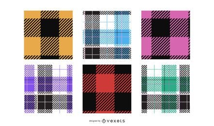 Seamless Plaid Pattern Collection