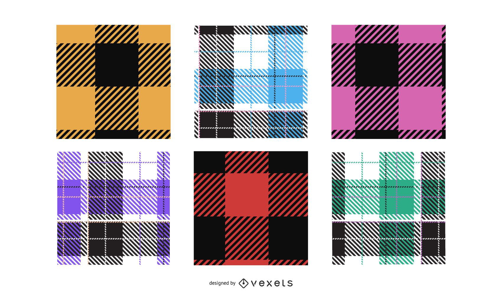 Seamless Plaid Pattern Collection