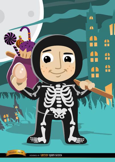 Halloween child skeleton costume Halloween child skeleton costume