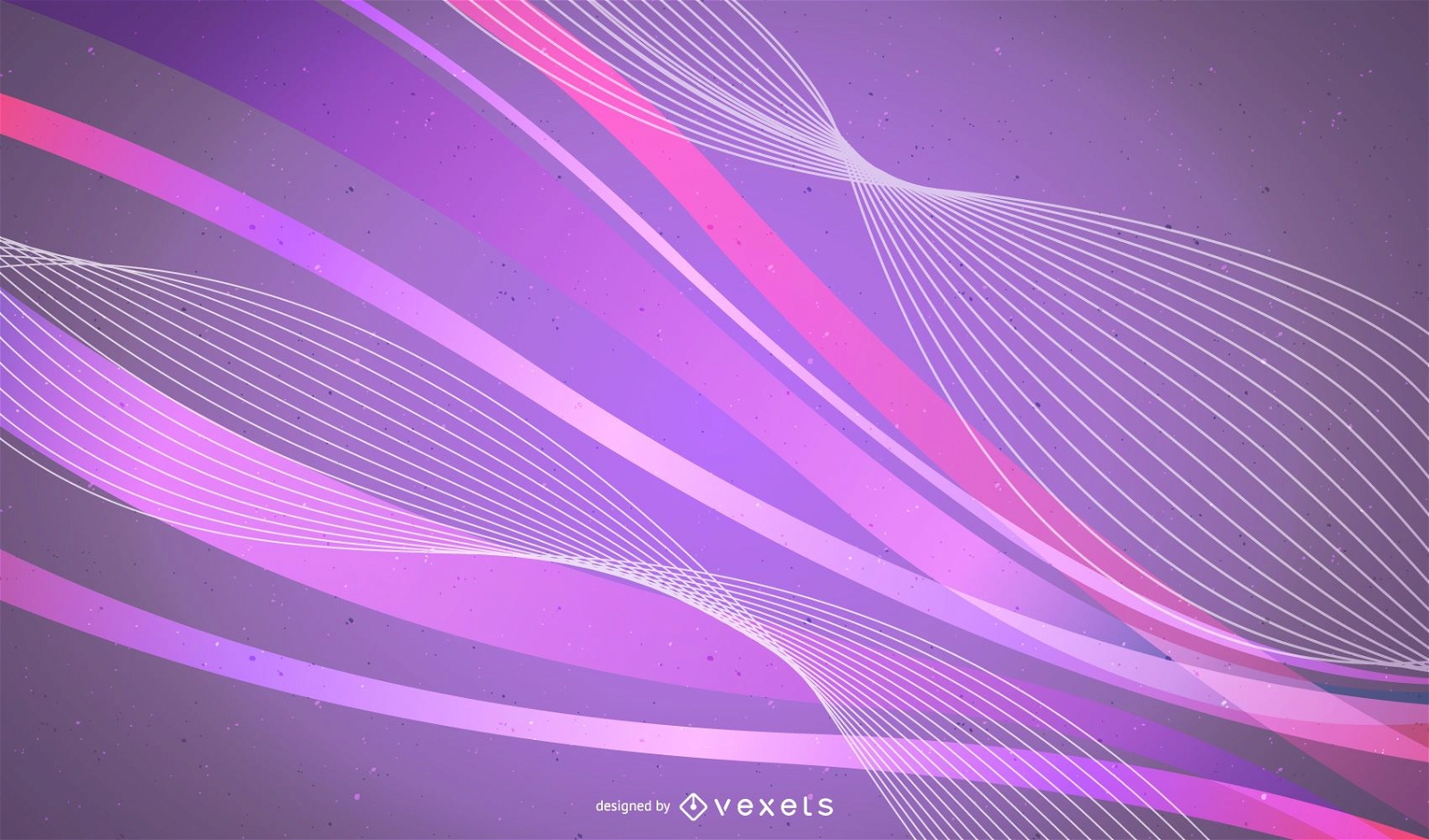 Colorful Abstract Fluorescent Curves Background