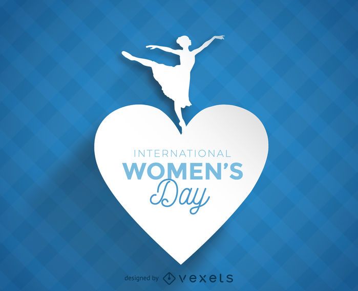 Happy Woman on Heart Over Checker Pattern Happy Woman on Heart Over Checker Pattern