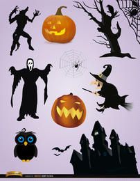10 elementos de miedo de Halloween 10 elementos de miedo de Halloween