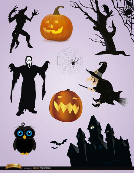 10 elementos de miedo de Halloween 10 elementos de miedo de Halloween