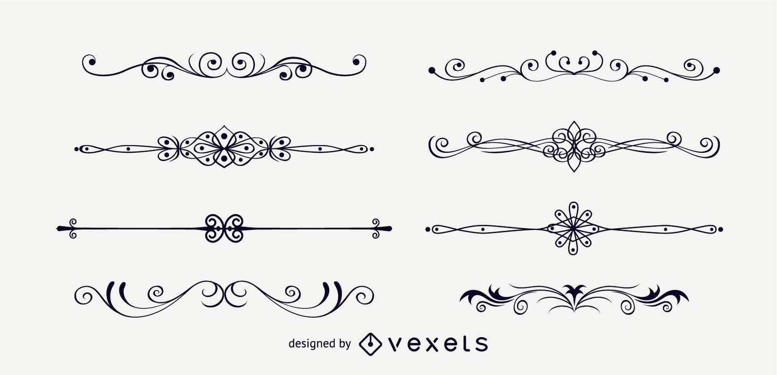 Vector Swooshes Corner Design Vector Download