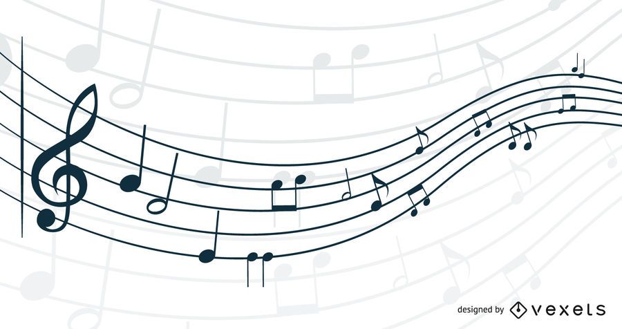 Waving 3D Musical Note Waving 3D Musical Note