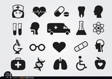 20 Symbole für Medizin und Gesundheit 20 Symbole für Medizin und Gesundheit