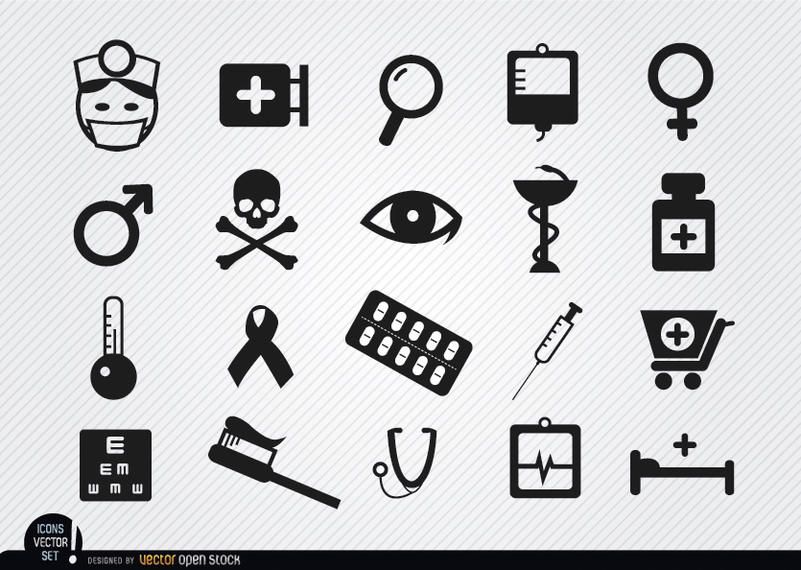 20 Medicine symbol icons 20 Medicine symbol icons