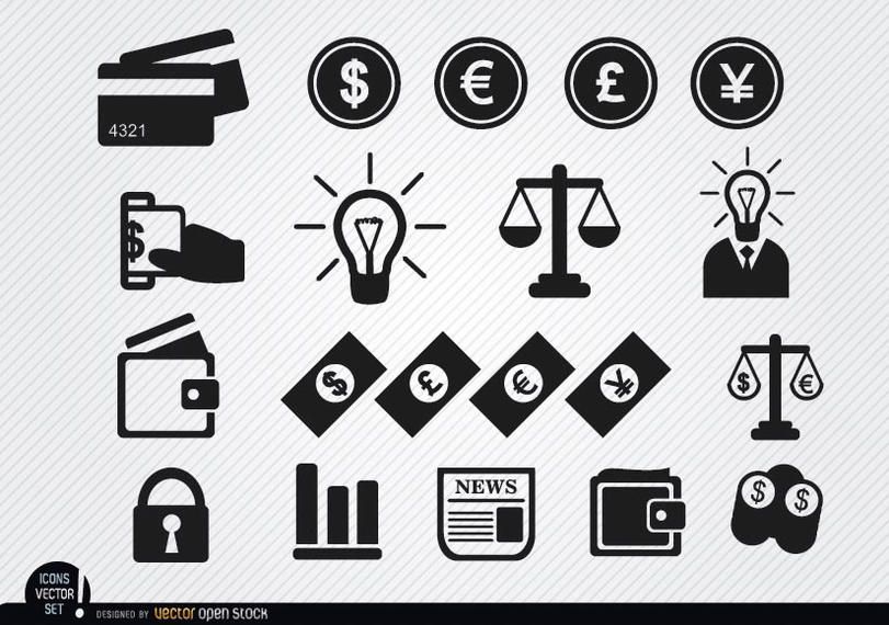 Financial icons set Financial icons set