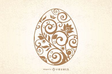 Tarjeta de pascua decorativa del vintage creativo Tarjeta de pascua decorativa del vintage creativo