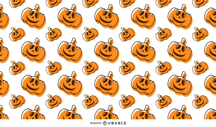 Calabaza de Halloween de patrones sin fisuras con huesos y murciélagos Calabaza de Halloween de patrones sin fisuras con huesos y murciélagos