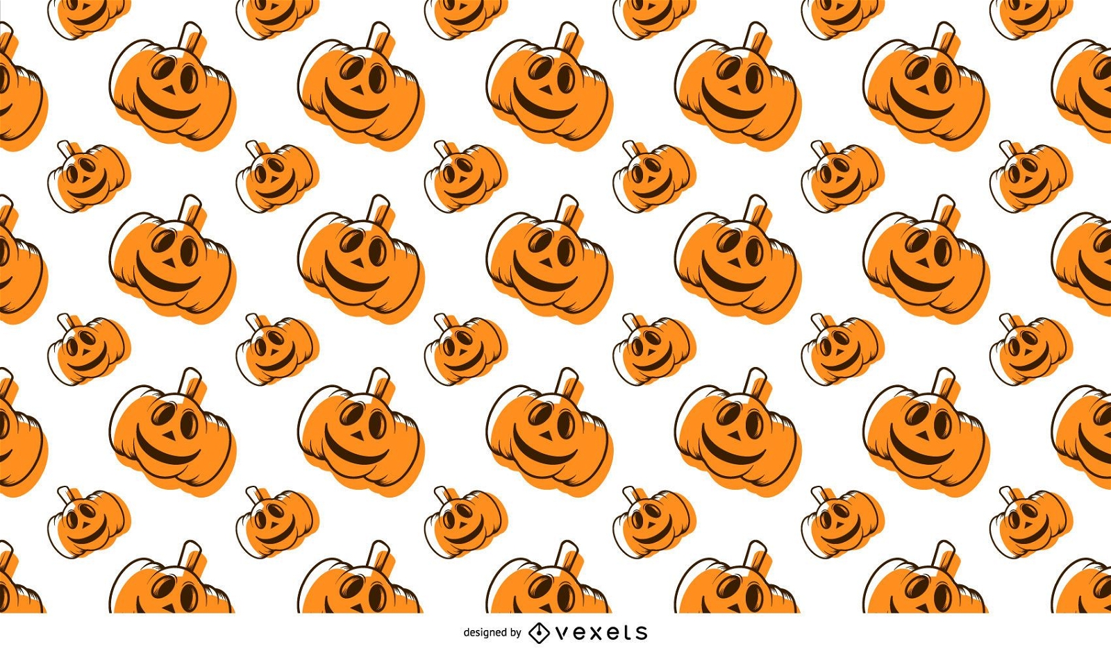 Nahtloses Muster der Halloween-K?rbis-Karikatur