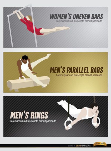 3 Olympic sports headers set 3 Olympic sports headers set