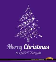Merry Christmas tree background