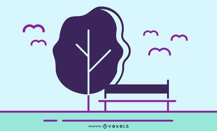 New free vector set: birds & trees