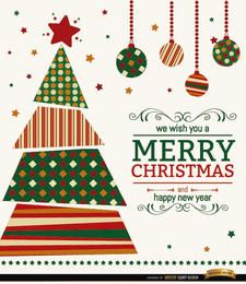 Christmas tree wishes background